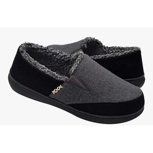 Zigzagger Comfy Wool Slippers House Shoes Warm Fleece Lined Memory Foam Sole